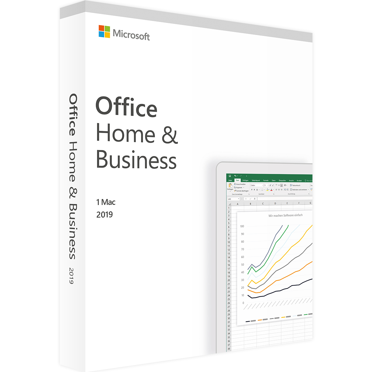 Microsoft Office 2019 Home and Business | für Mac | Accountgebunden